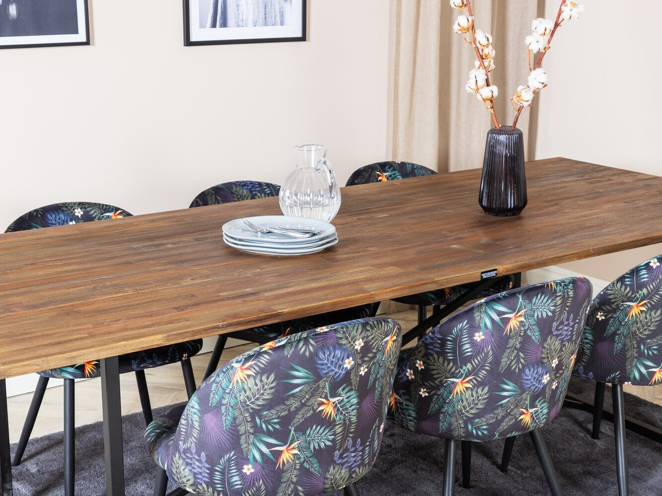 Обеденный гарнитур Dallas 1598 (Цветочный узор)