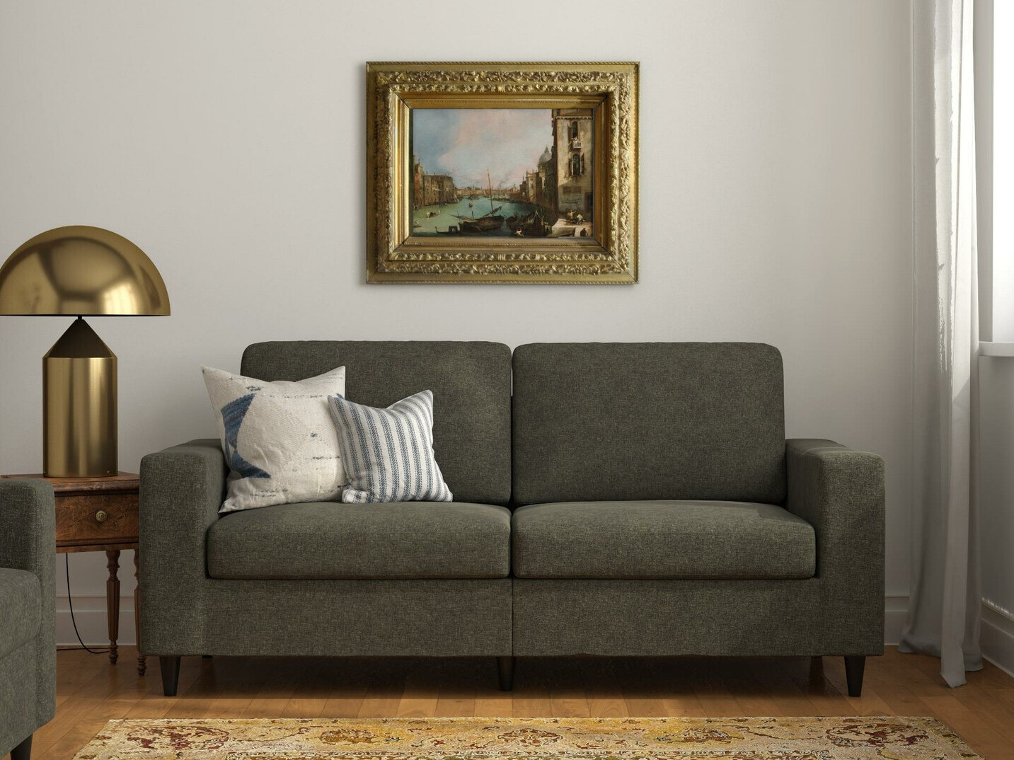 Dīvāns Tulsa 444 (Tumši pelēks)