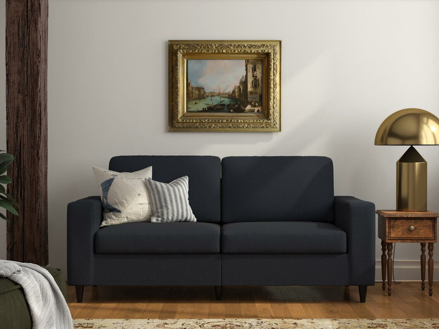 Dīvāns Tulsa 444 (Tumši zils)