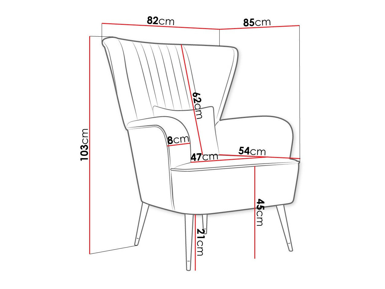 Кресло Orem 111 (Magic Velvet 2201)