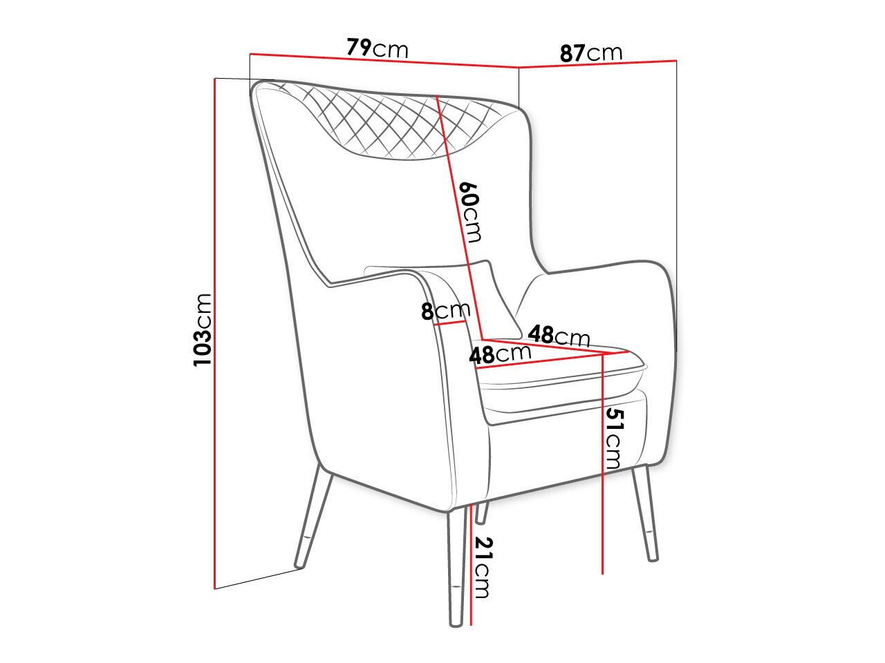 Кресло Orem 114 (Magic Velvet 2225)