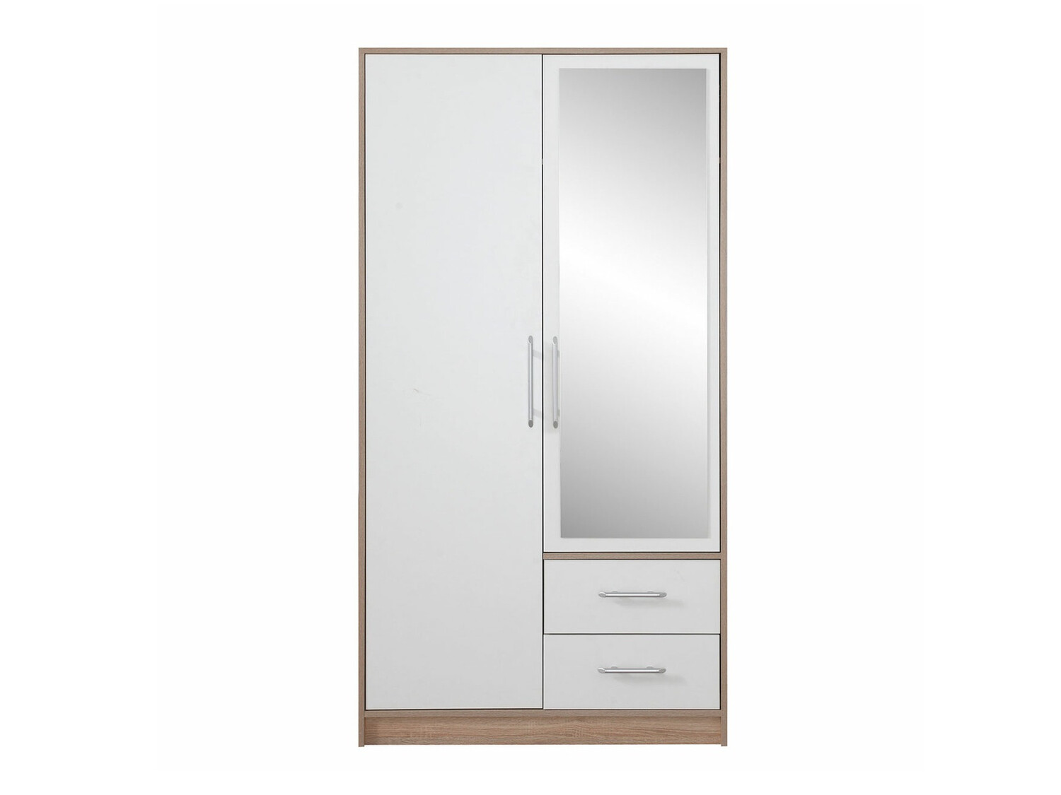 Skapis Cavmero 104 (Sonomas ozols + Balts)