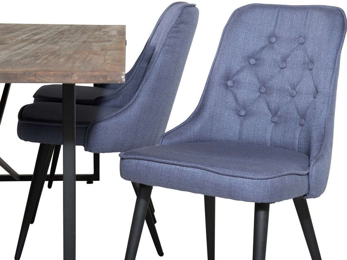 Ēdamistabas komplekts Dallas 1865 (Melns + Zils)