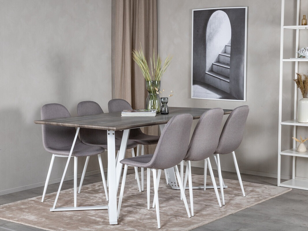 Krēsls Dallas 3222 (Pelēks + Balts)