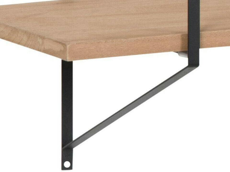 Настенная полка Norsica 447 (Светло-коричневый + Чёрный)