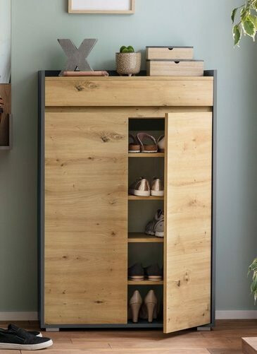 Apavu plaukts Ruvciri 101 (Ozols + Antracīts)