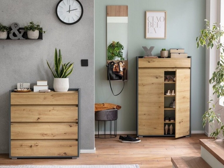 Kомод Ruvciri 105 (Антрацит + Дуб)