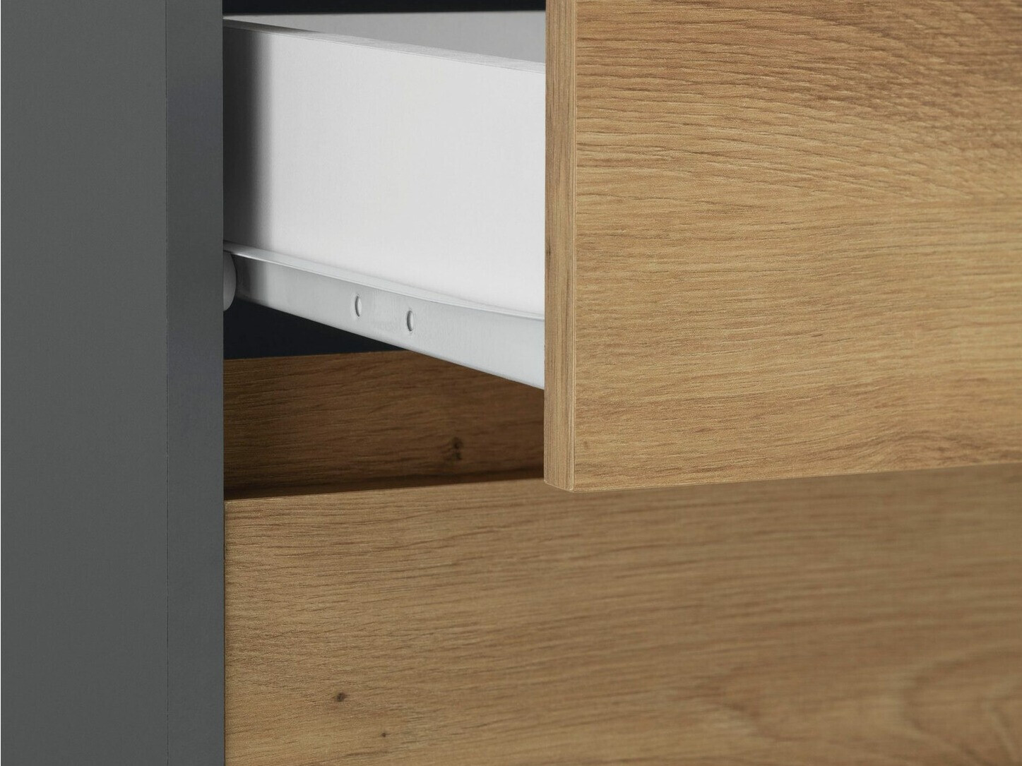 Полка для обуви Ruvciri 101 (Дуб + Антрацит)