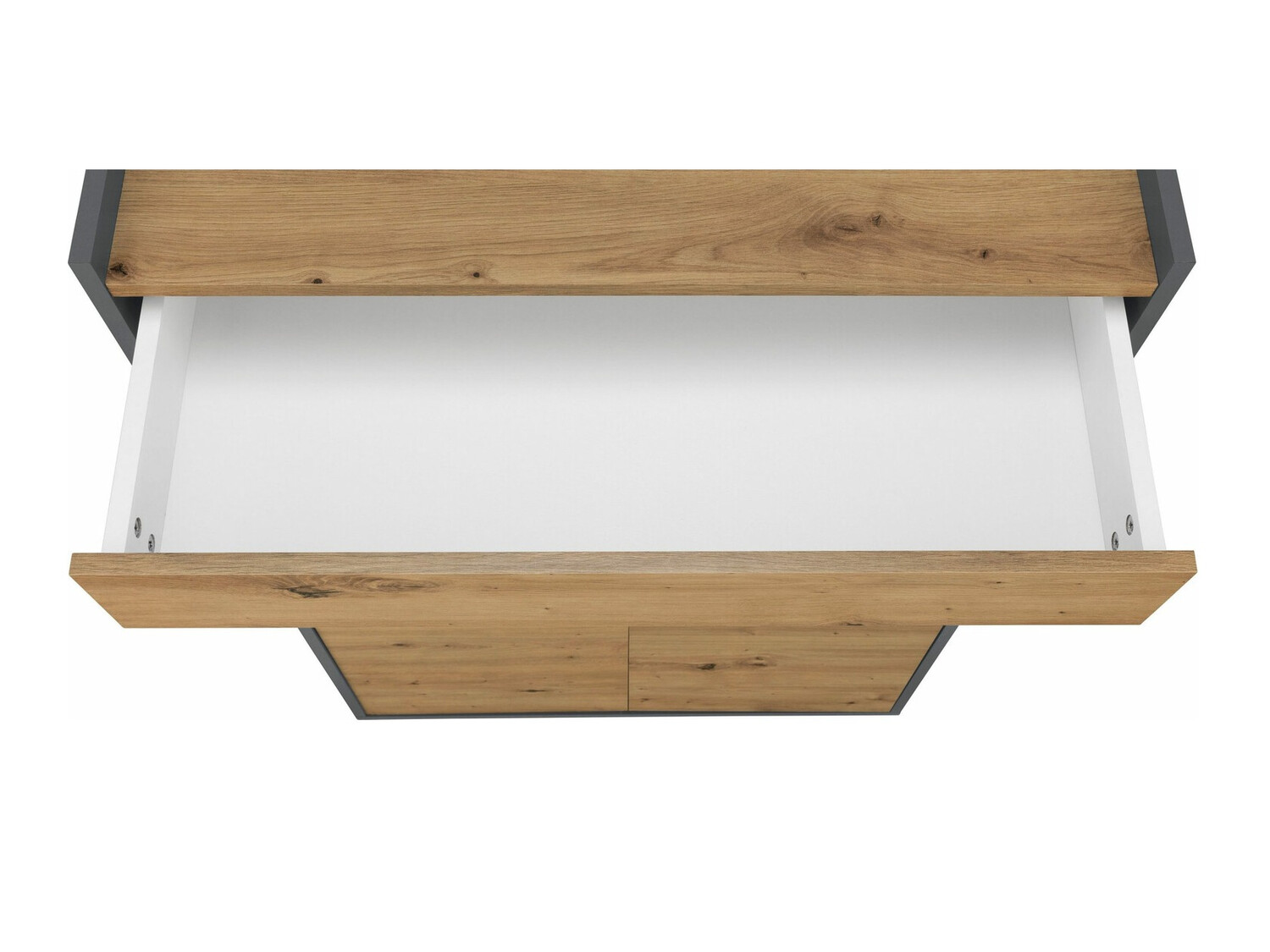 Полка для обуви Ruvciri 101 (Дуб + Антрацит)