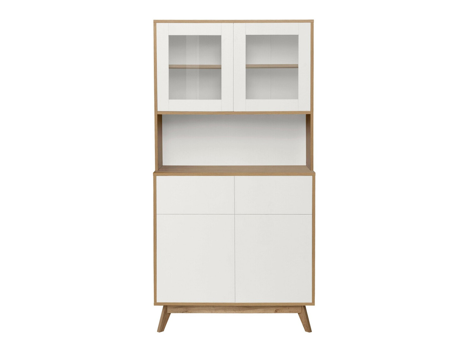 Стеллаж Denton 890 (Белый + Дуб)