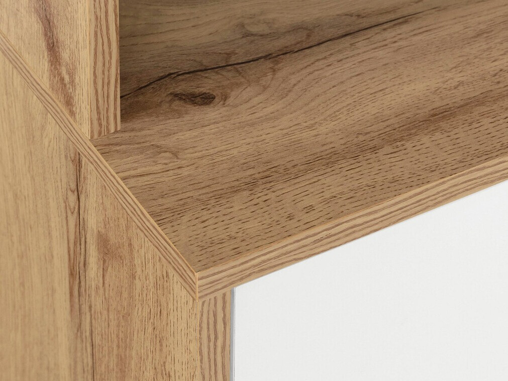 Стеллаж Denton 890 (Белый + Дуб)