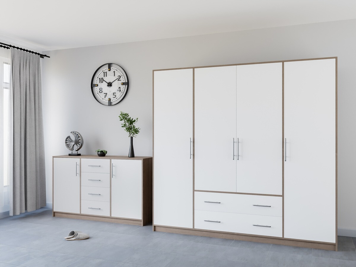 Kumode Cavmero 109 (Sonomas ozols + Balts)