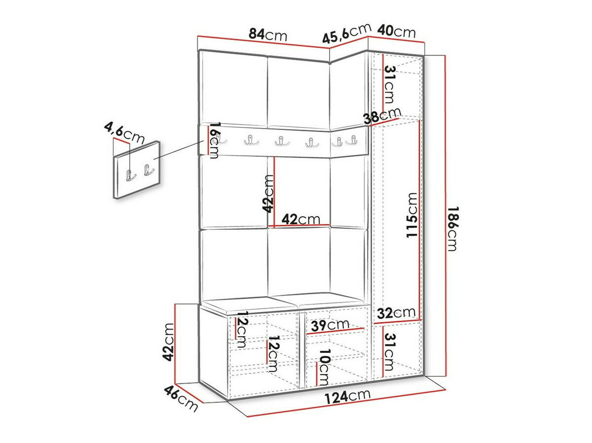 Priekšnama komplekts Hartford 471 (Artisan ozols)