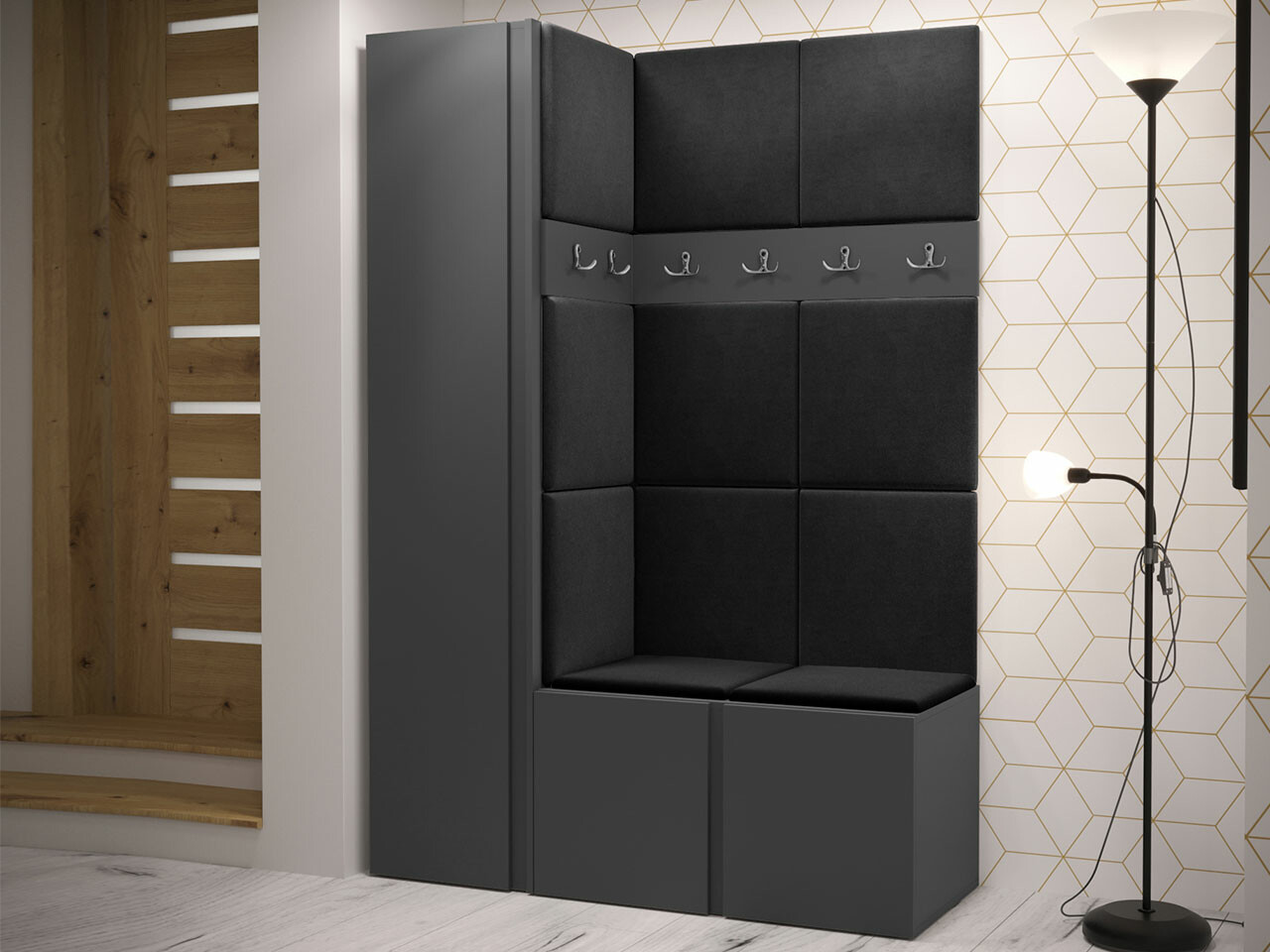 Priekšnama komplekts Hartford 471 (Grafīts)