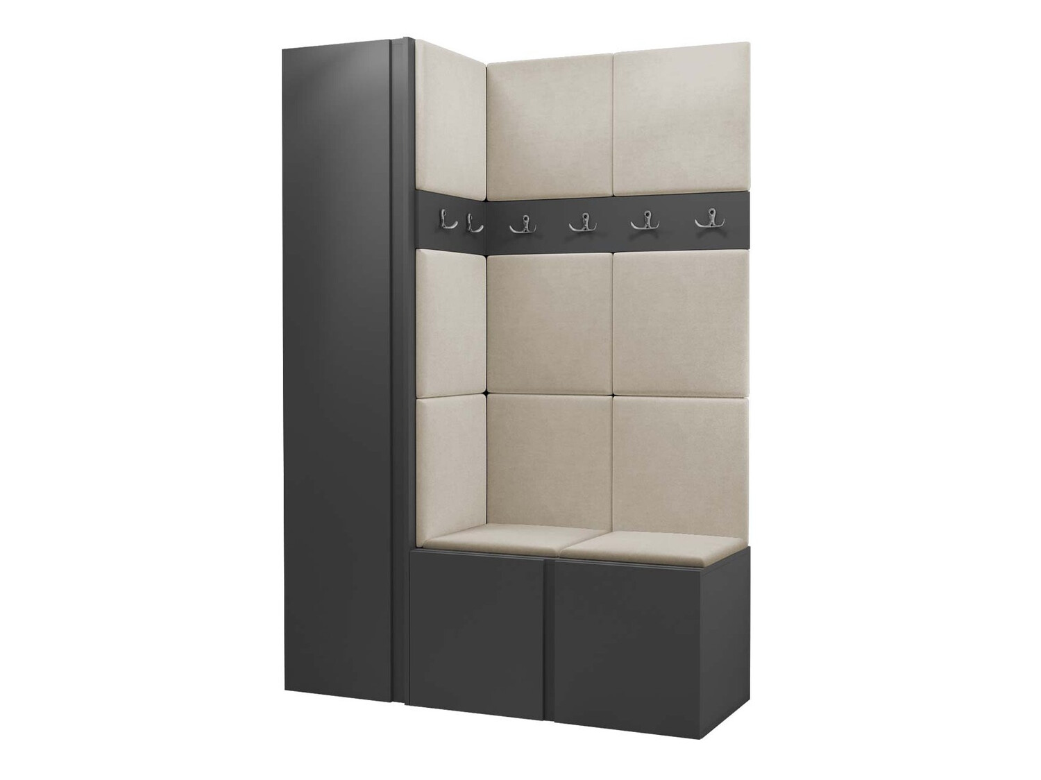 Priekšnama komplekts Pinis IX (Grafīts)