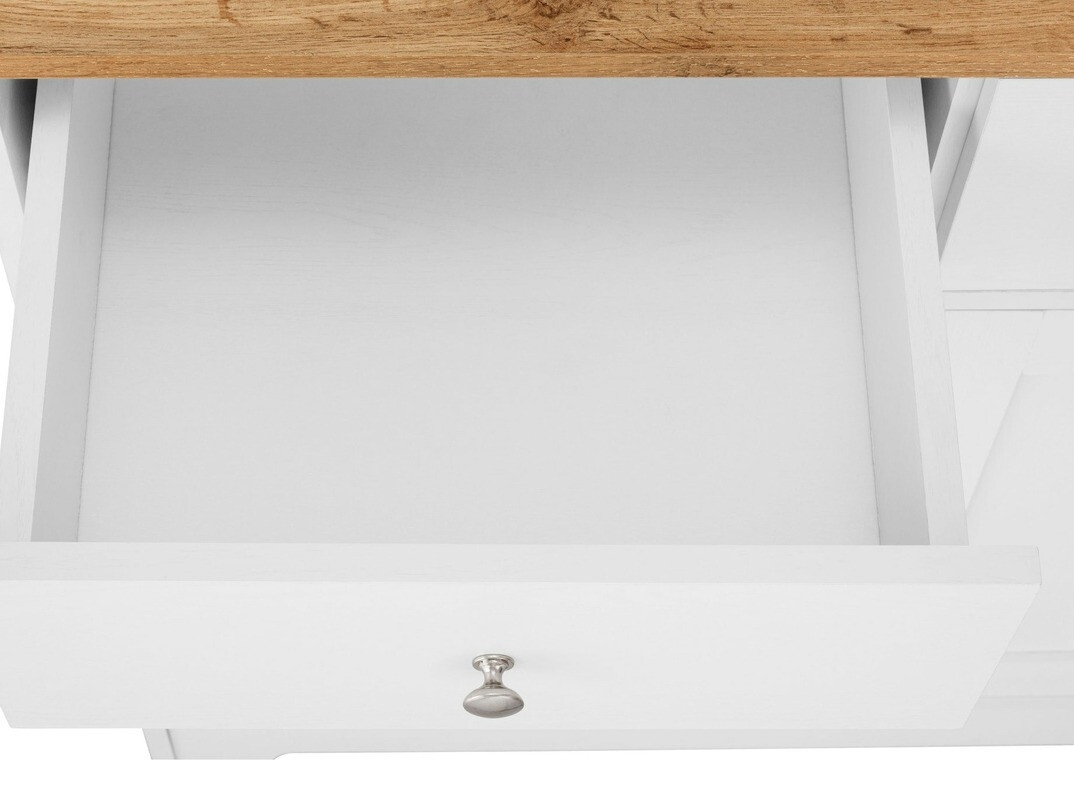 Стеллаж Denton 892 (Белый + Дуб)