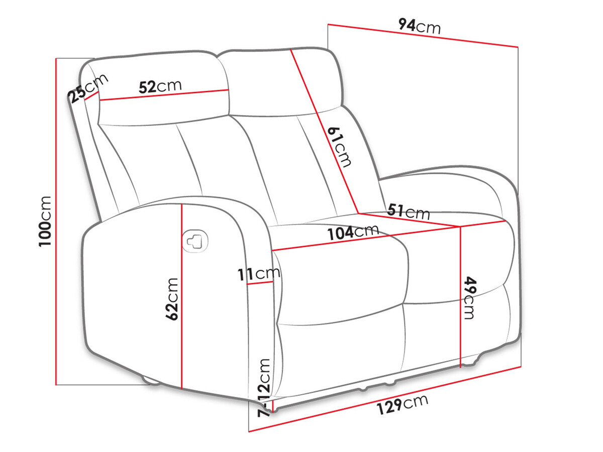 Dīvāns reglainer Comfivo 333