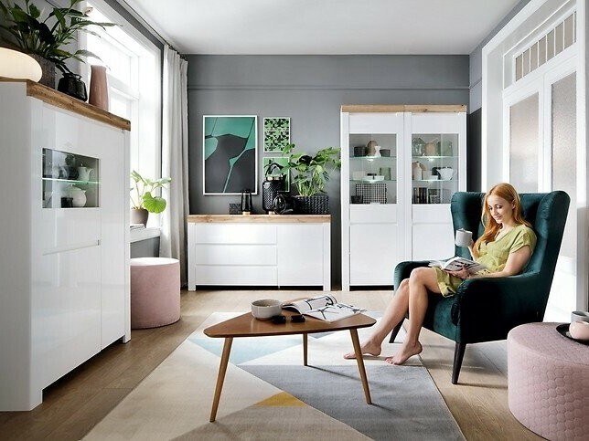 Kumode Sonsoru 100 (Balts + Glancēts balts + Votan ozols)