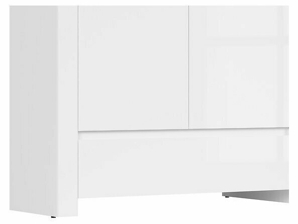 Skapis Sonsoru 110 (Balts + Glancēts balts + Votan ozols)