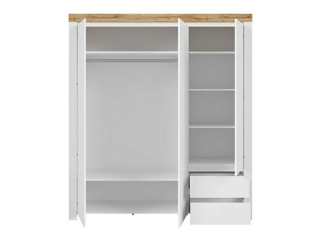 Skapis Sonsoru 120 (Balts + Glancēts balts + Votan ozols)