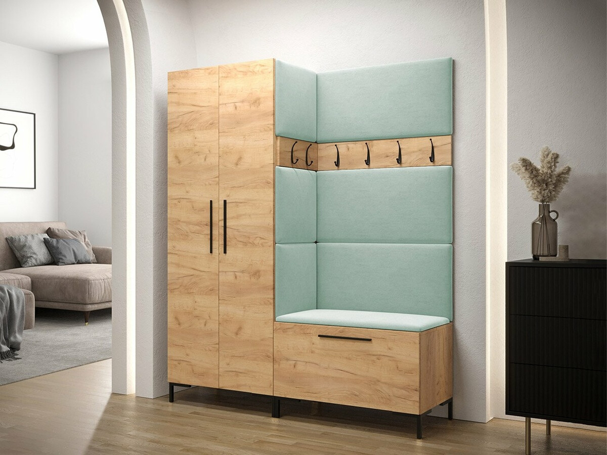 Skapis Tivsoa 109 (Craft ozols + Melns)