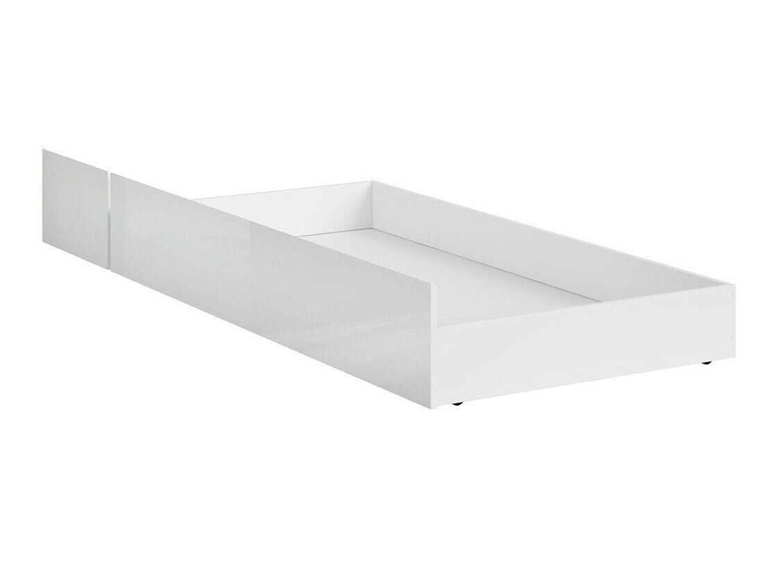 Ящик для постельного белья Sonsoru 133 (Белый + Глянцевый белый + Дуб вотан)