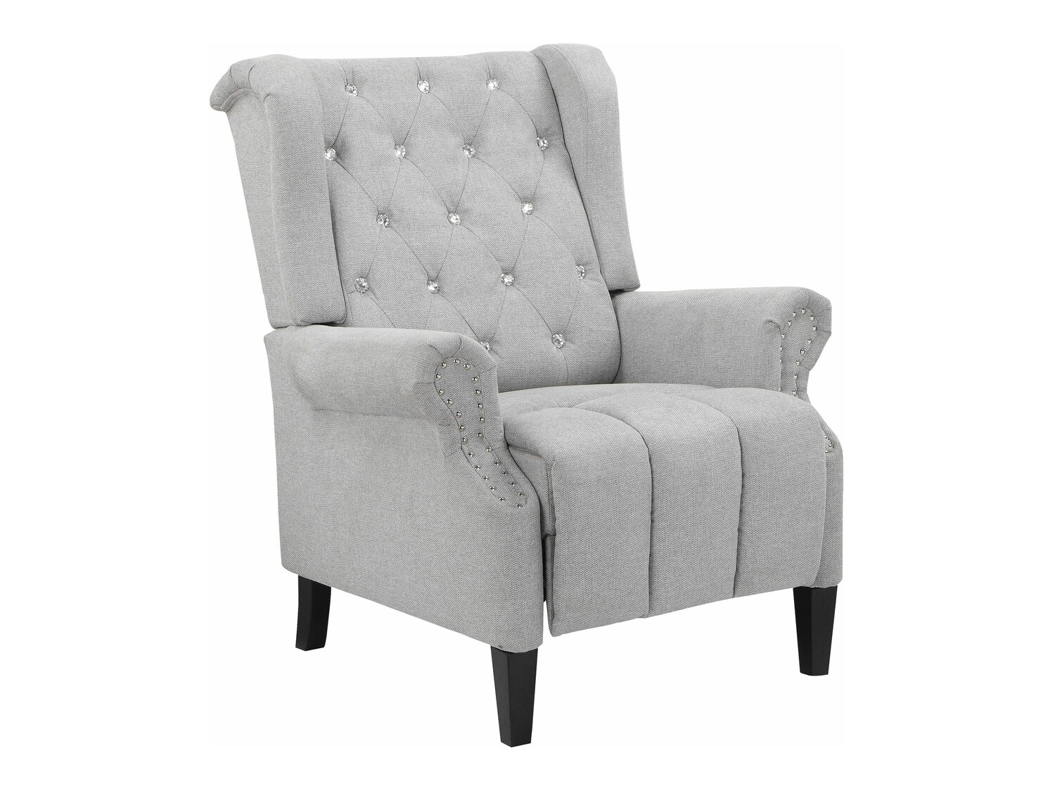 Krēsls reglainer Denton 908 (Gaiši pelēks)