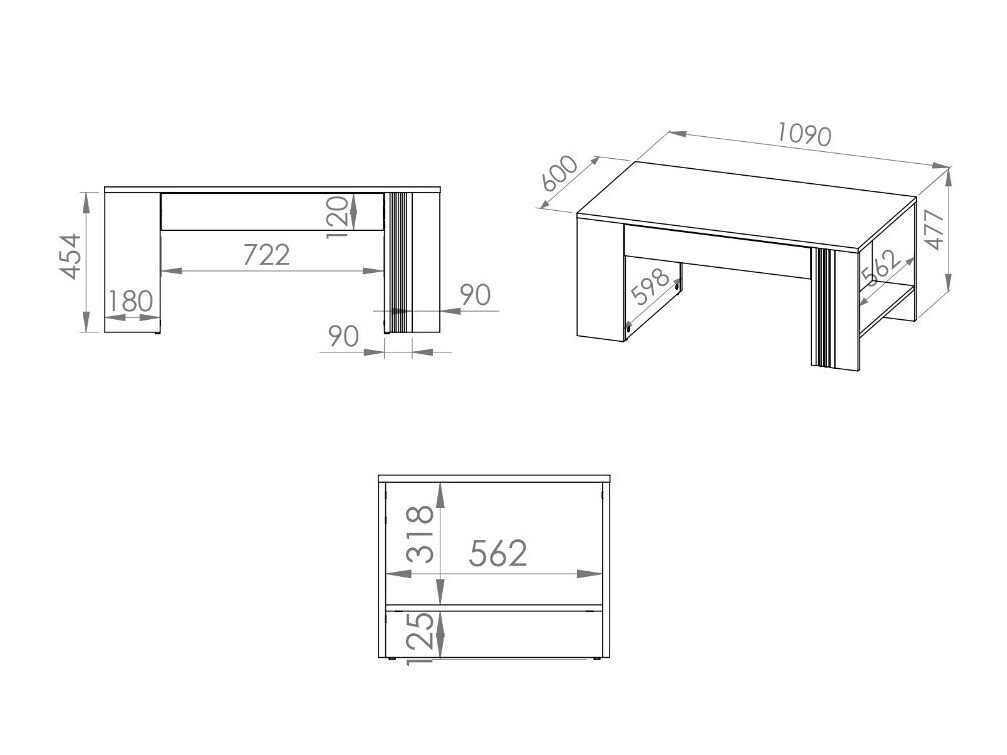 Žurnālu galdiņš Venleva 108