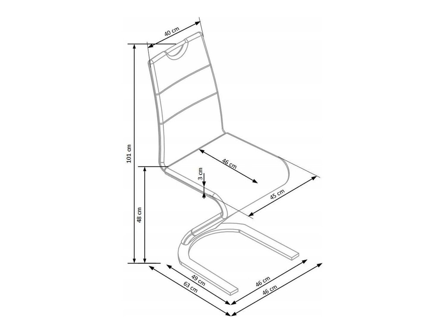 Krēsls Houston 250 (Balts)