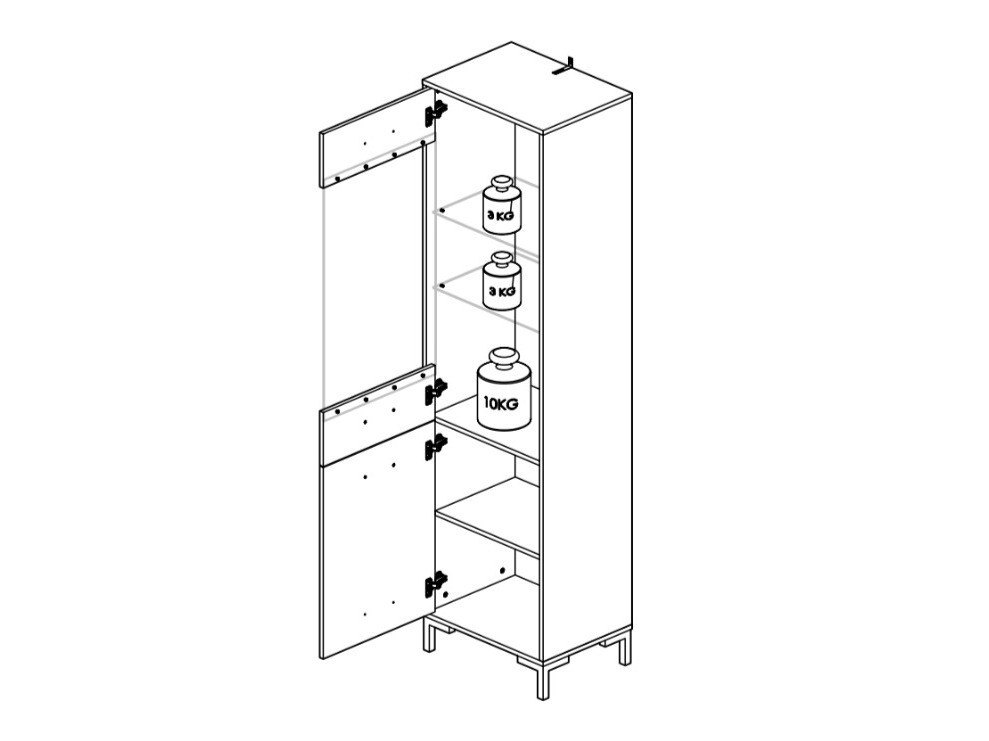 Стеллаж Larnolo 115