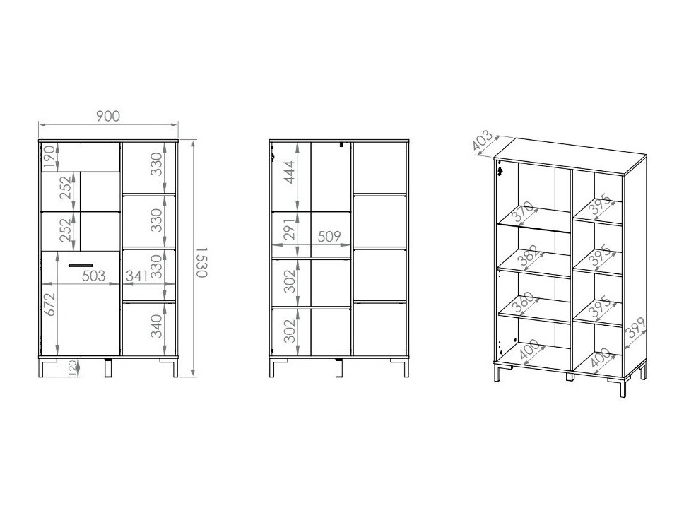 Стеллаж Larnolo 116