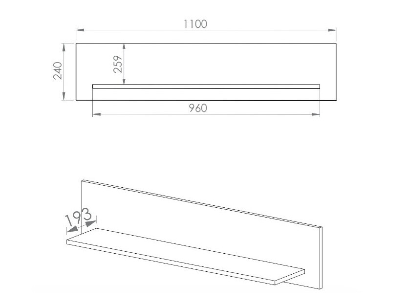 Настенная полка Larnolo 119