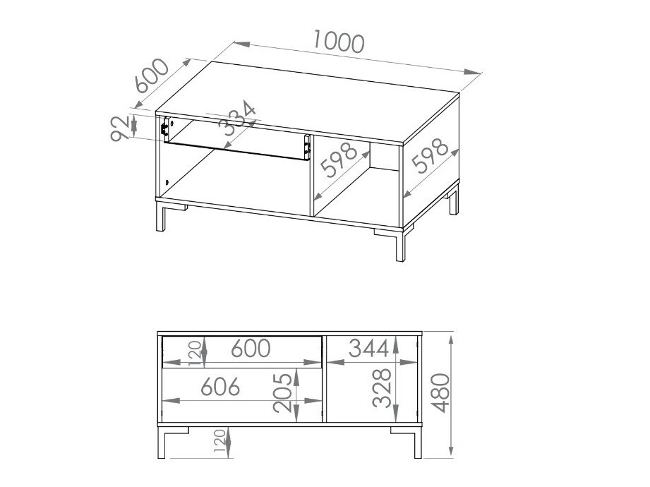 Žurnālu galdiņš Larnolo 118