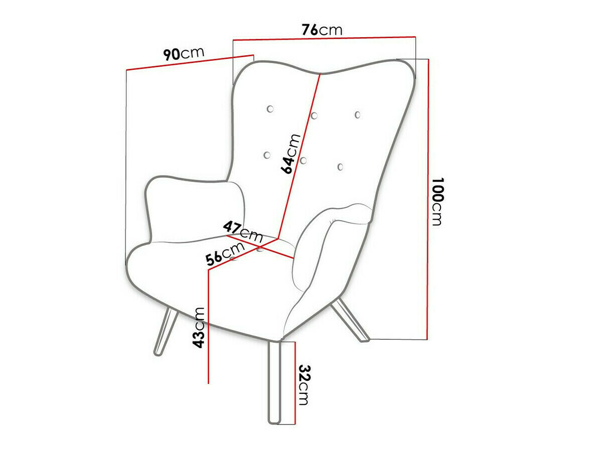 Atpūtas krēsls Clovis 106 (Baloo 2085)
