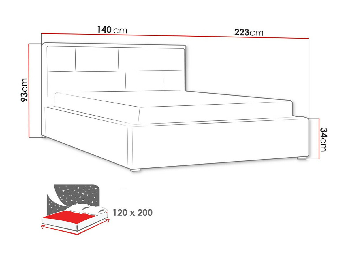Кровать Pomona 104 (Victoria 14 863)
