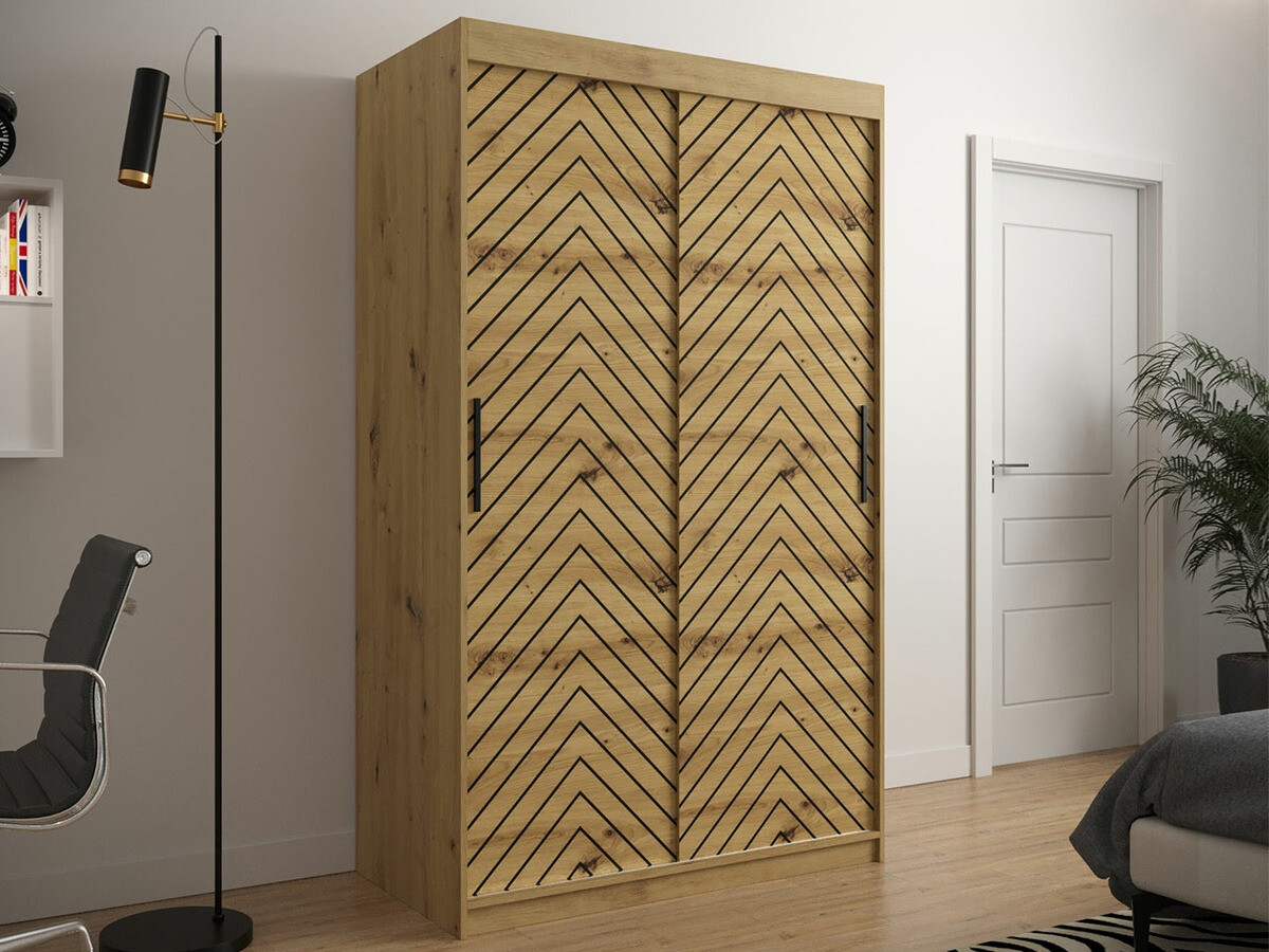 Шкаф Hartford 308 (Artisan дуб + Чёрный)