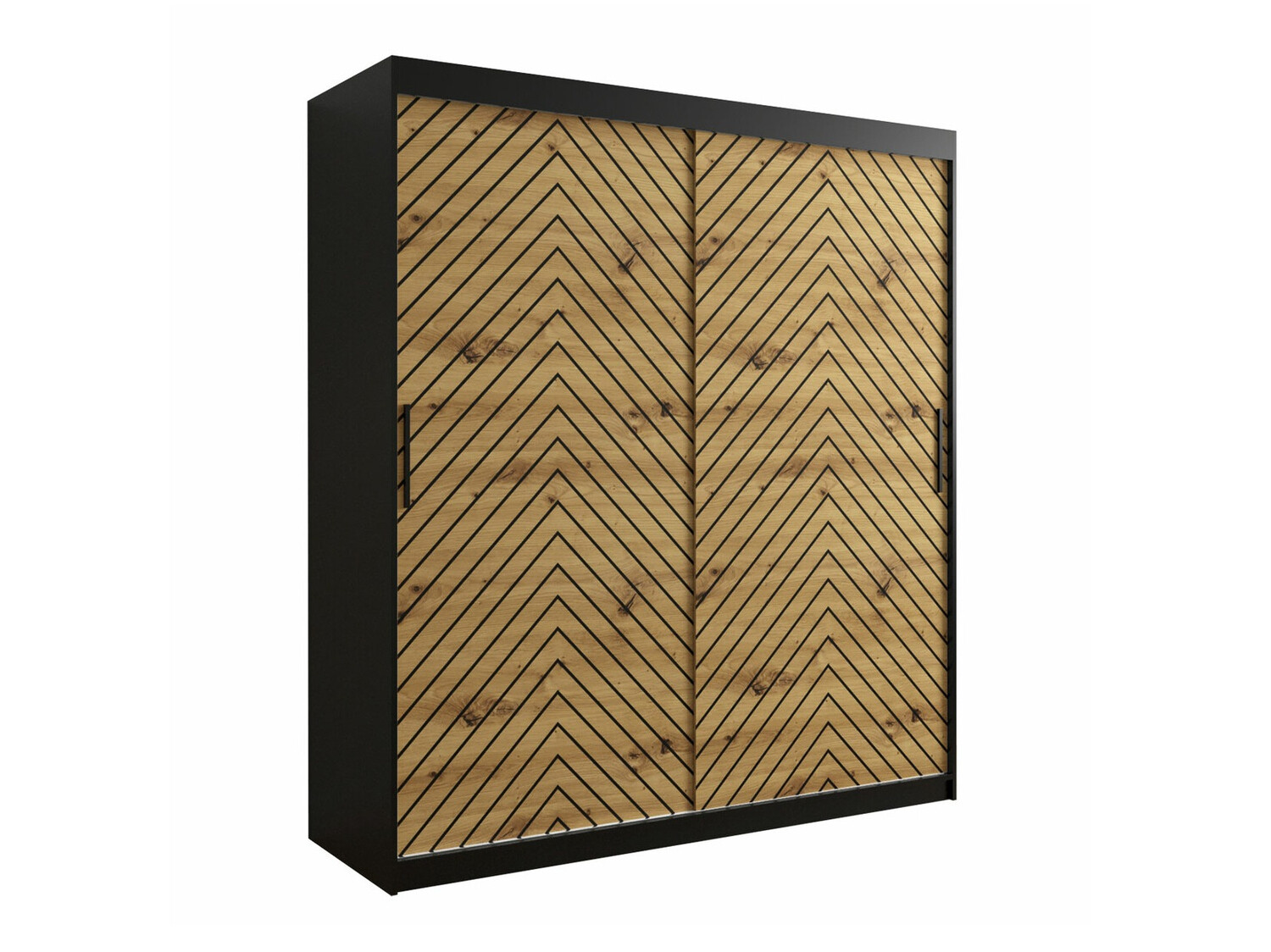 Шкаф Hartford 312 (Чёрный + Artisan дуб)