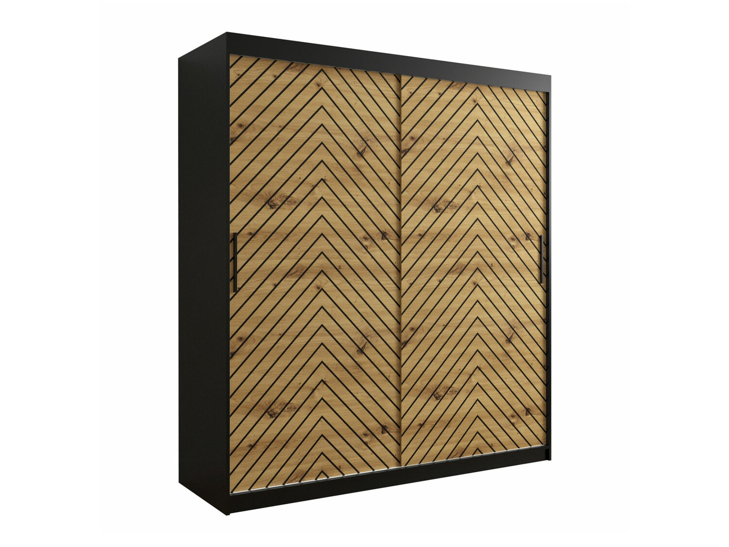 Шкаф Hartford 312 (Чёрный + Artisan дуб)
