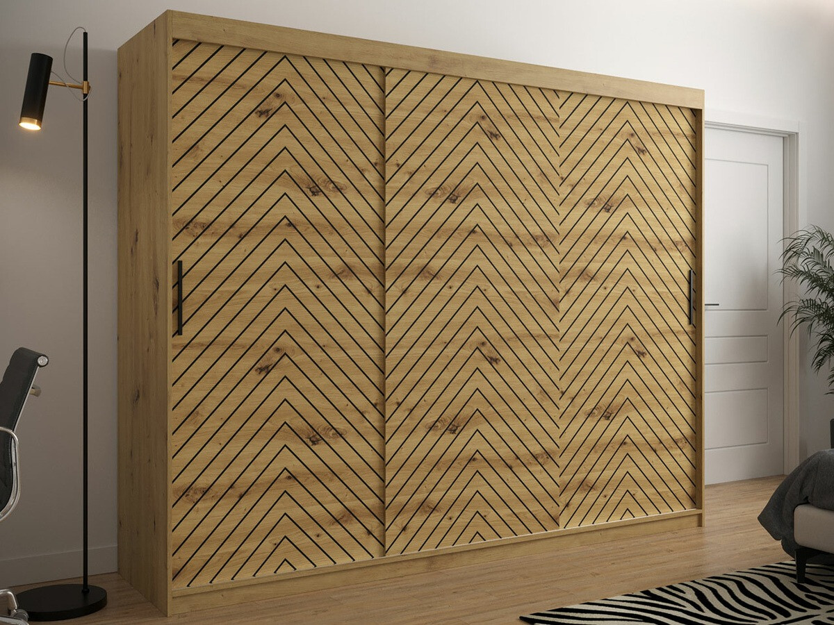 Шкаф Hartford 316 (Artisan дуб + Чёрный)