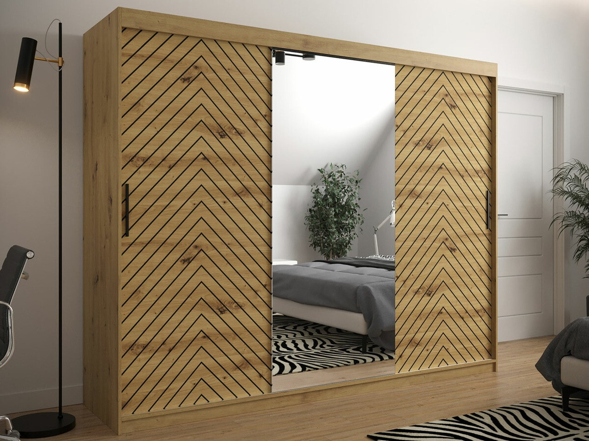 Шкаф Hartford 317 (Artisan дуб + Чёрный)