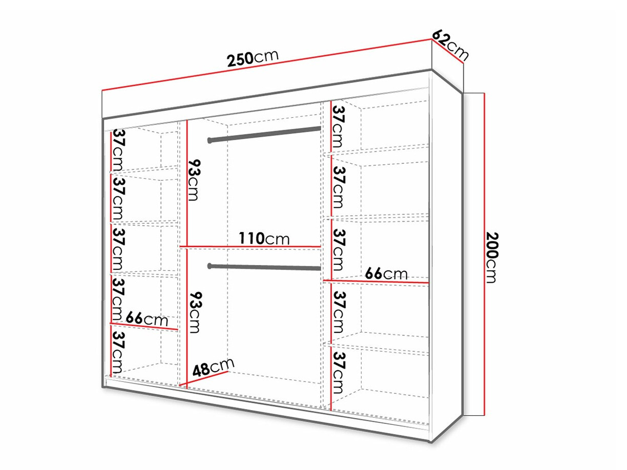 Шкаф Hartford 317 (Artisan дуб + Чёрный)