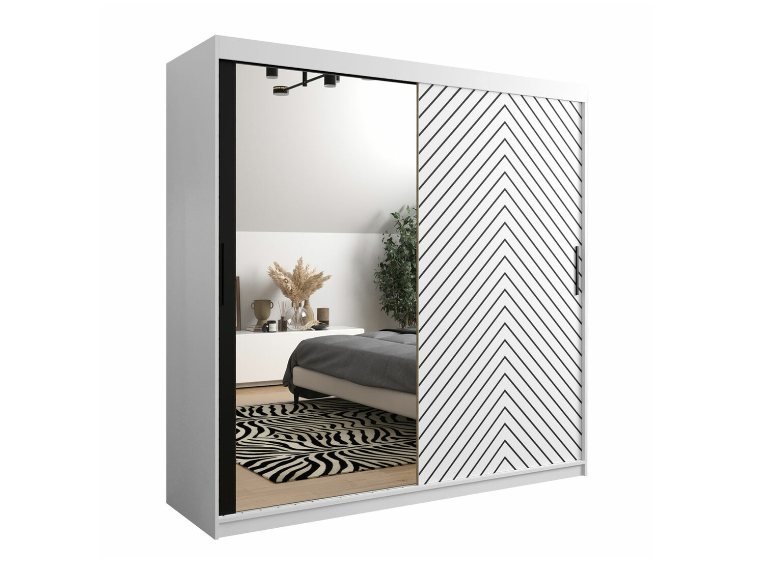 Skapis Hartford 315 (Balts + Melns)