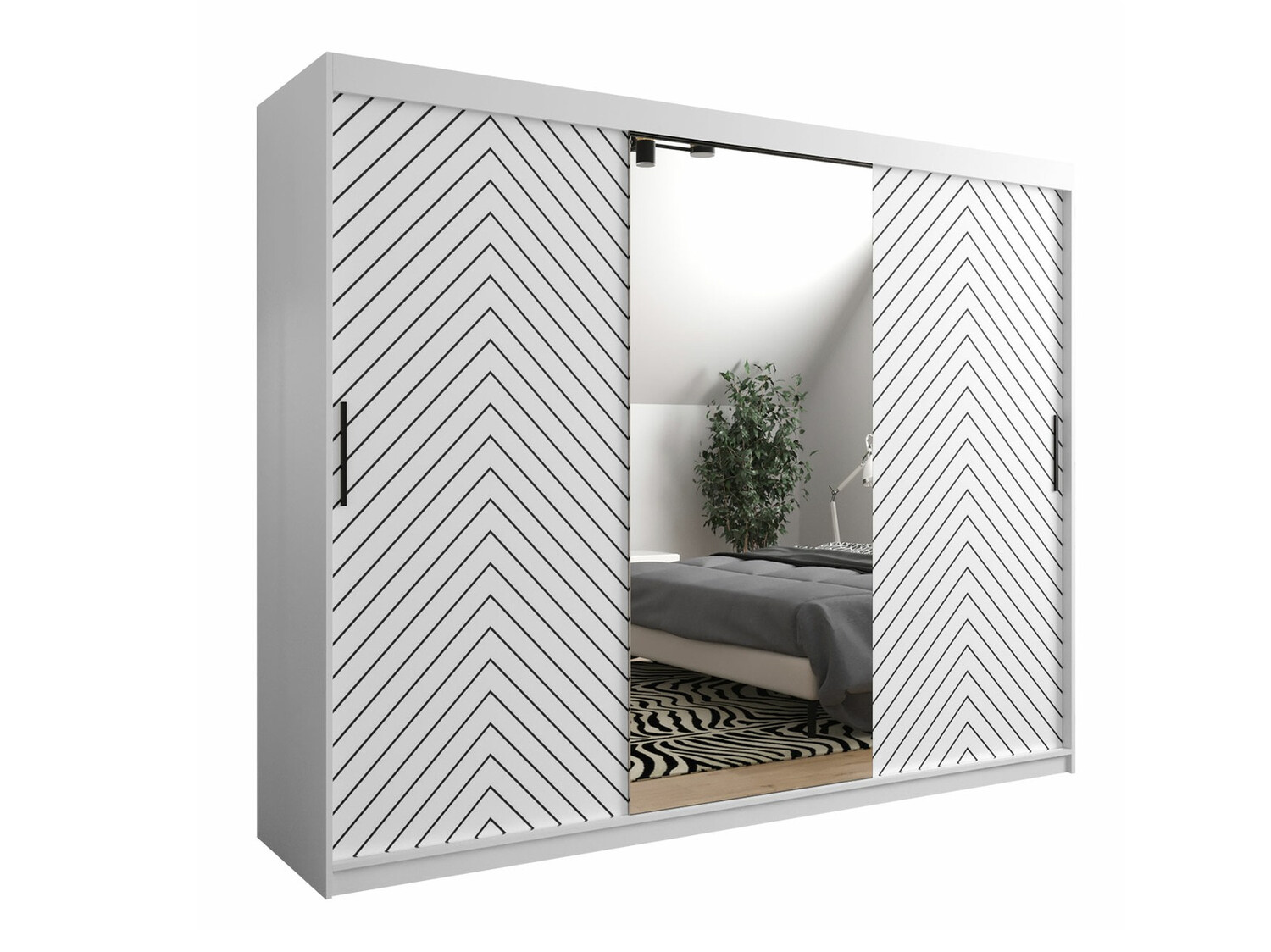 Skapis Hartford 317 (Balts + Melns)