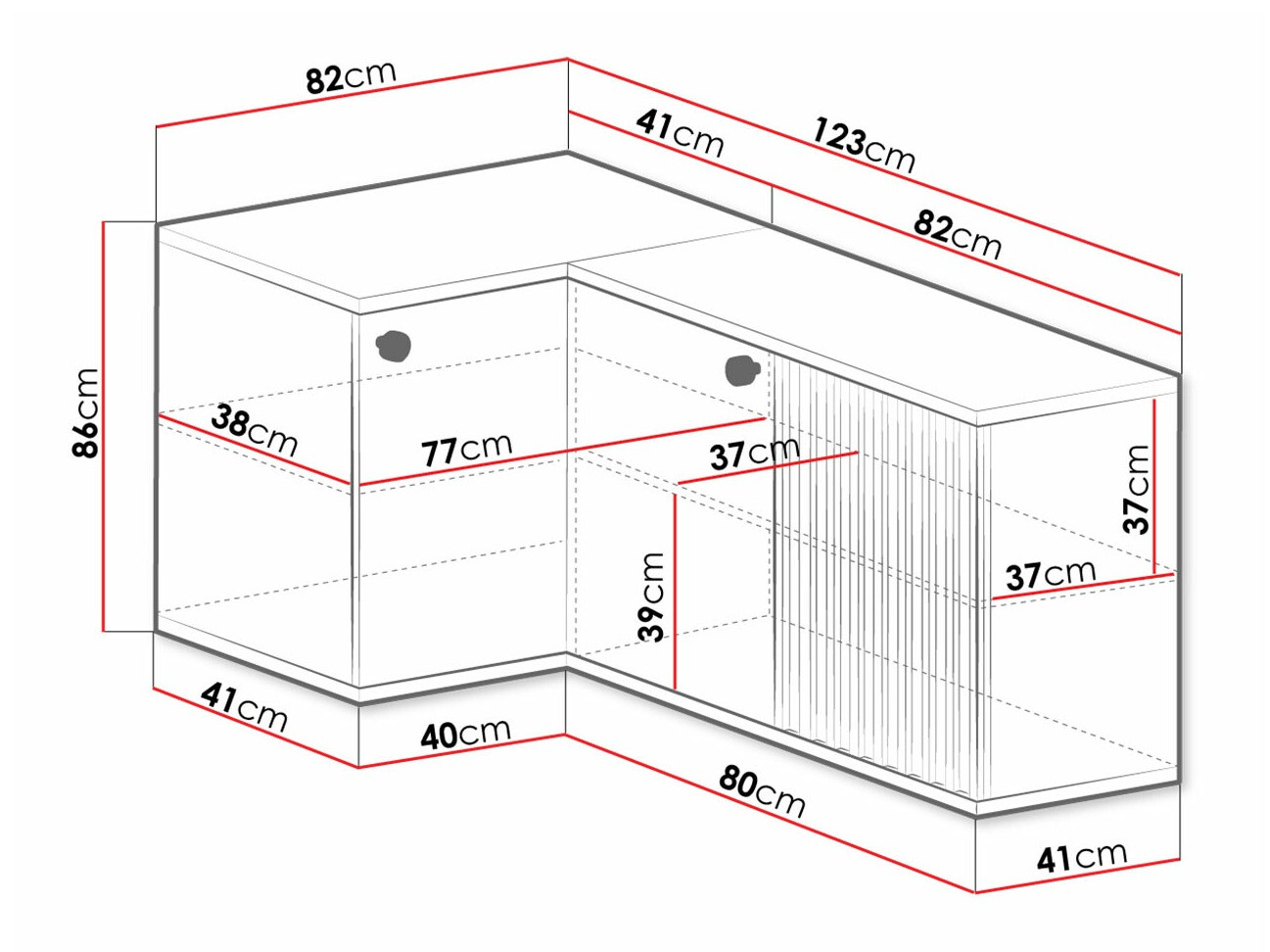 Угловой шкафчик Venmava 113