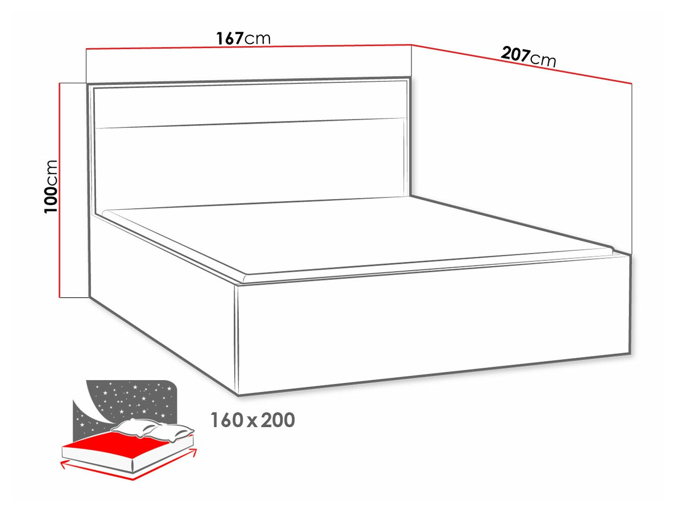 Gulta Etrmoni 113 (Gaišs koks + Ozols)