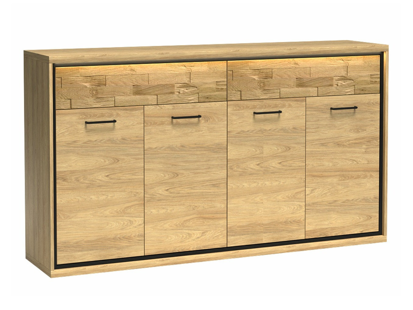 Kомод Etrmoni 105 (Светлое дерево + Дуб)