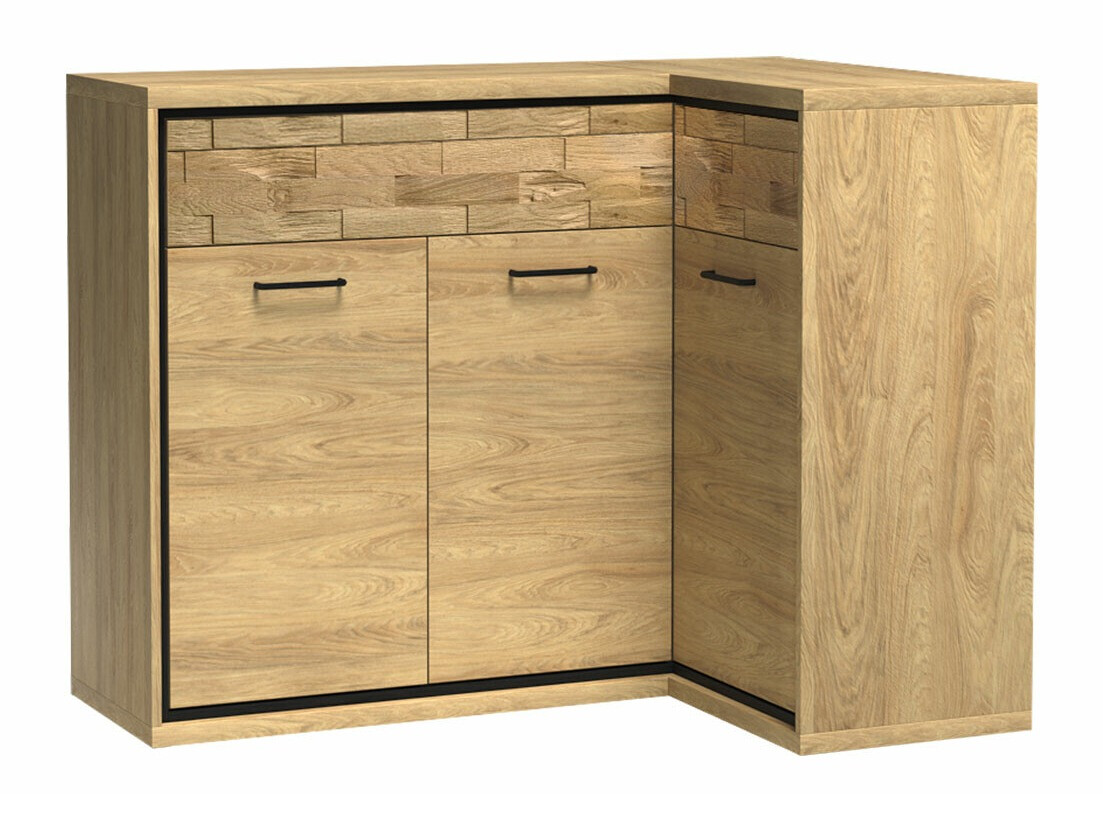 Stūra kumode Etrmoni 106 (Gaišs koks + Ozols)