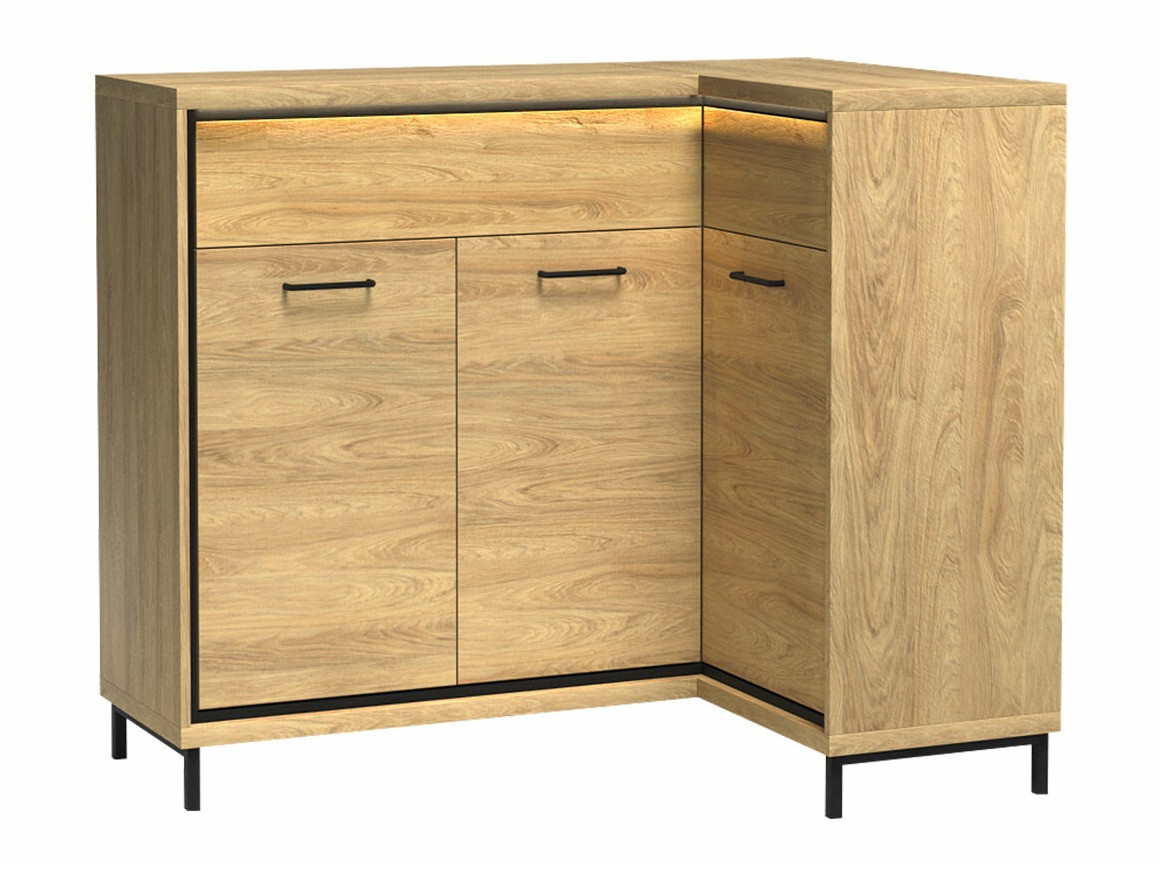 Stūra kumode Etrmoni 106 (Gaišs koks)