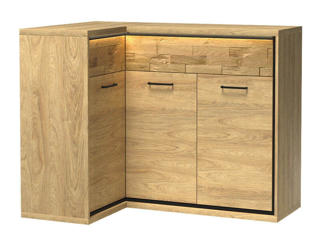 Угловой комод Etrmoni 121 (Светлое дерево + Дуб)
