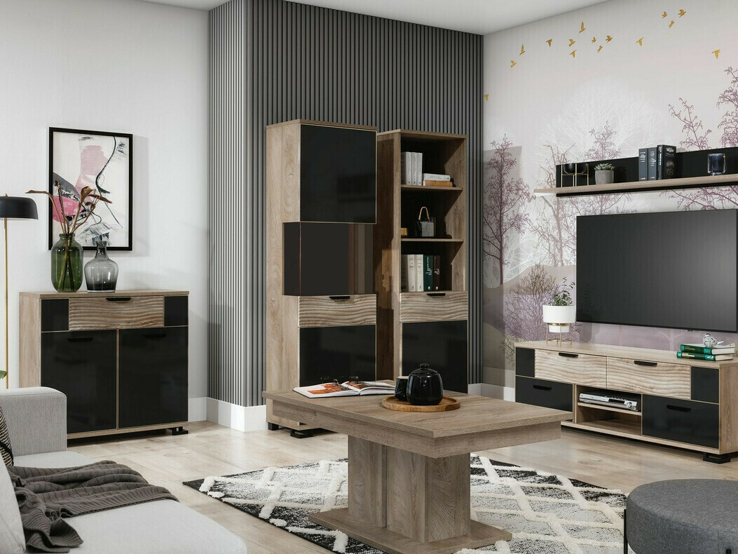 Žurnālu galdiņš transformeris Nuremi 111 (Ozols)